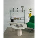 Kupp Design Lilyum Mantar Orta Sehpa Ikili Set Krem - krem