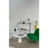 kuppdesign Lilyum Mantar Orta Sehpa Beyaz Ikili Set