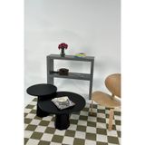 kuppdesign Lilyum Mantar Orta Sehpa Siyah Ikili Set