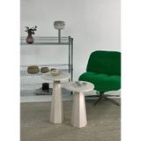 Kuppdesign Lilyum Mantar sehpa İkili Set Krem