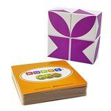 KÜPSS GEO Jr. Manyetik Görsel Zeka Küpleri (40 Geometrik Şekil Kartı - Mıknatıslı Küpler)