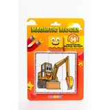 KÜPSS Manyetik Blok Çift Taraflı 9 Parçalı Mıknatıslı KEPÇE - FORKLİFT Puzzle - 2 Görsel YapBoz