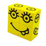 Küpss Manyetik Puzzle Suratlar - 4 Mıknatıslı Küp - Emojiler - Duygular