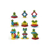 KÜPSS PİRAMİX Eğitici Piramit 3D Yapı Blokları, 30 Parça, Model Kitabı ve Saklama Çantalı STEM & Montessori Zeka - İstifleme Oyuncağı (3-8 Yaş)