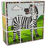 KÜPSS Safari Hayvanları 3D Manyetik Puzzle (9 Mıknatıslı Küp 6 Yapboz)