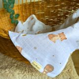 Kupu&Kupu Müslin Bebek Battaniyesi, Yenidoğan, Bebek Örtüsü, Organik, Pamuklu, Pamuk, Hipoalerjenik, Desenli Müslin, Beyaz, 4 Mevsim, Nefes Alabilen, Taşınabilir, Hediyelik, Kupu&kupu