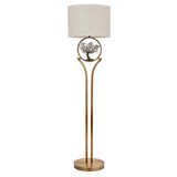 Kura Dizayn LM-9135-1E E27 Metal Kumaş 45 cm Eskitme Kaplama Lambader