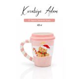 Kurabiye Adam Yılbaşı Hediyesi, Kahve Ve Çay Kupası 400 Ml