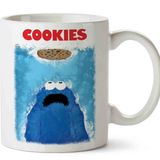 Kurabiye Canavarı Cookies Porselen Kupa Bardak