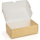 Kurabiye Kutusu Beyaz-Kraft 21 x 12 cm 25 Adet