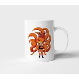 Kurama Uzumaki Naruto Anime Tasarım Kupa - Hediyelik Kupa - Baskılı Kupa - 001 - Beyaz - 300 ml