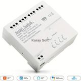 Kuraysoft 4 Kanallı Akıllı Röle Wi-Fi + Rf 433MHZ Destekli Tuya & Smart Life Uyumlu Uzaktan Kumandalı Akıllı Anahtar