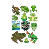 Kurbağa Sticker Set-1 12 Parça Telefon, Tablet, Defter, Laptop Sticker