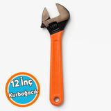 Kurbağacık 12 İnç 300 Mm 30 Cm Metal Sabitleme İngiliz Anahtarı Kurbacık