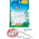 Kürdanlı Diş Ipi 30 Lu 1 Paket Kürdanlı Diş Ipi Kürdanı Derinlemesine Diş Arası Temizlik Plak ve Tartar Karşıtı Diş Eti Dostu - Beyaz - Standart