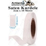 Kurdele 2 cm 10 Metre 1 Adet Kurdela Parlak Hediye ve Süsleme Şeridi Süs Paketleme Çiçek