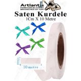 Kurdele Saten 1 Cm 10 Metre 1 Adet Saten Kurdela Parlak Hediye Ve Süsleme Şeridi Süs Paketleme Çiçek Saç El Sanatı