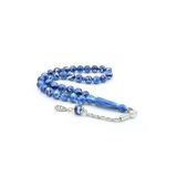 Küre Kesim Hareli Lacivert Beyrut Kehribarı Tesbih 10 Mm