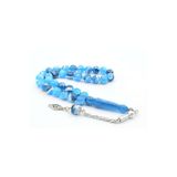 Küre Kesim Hareli Mavi Beyrut Kehribarı Tesbih 10 Mm