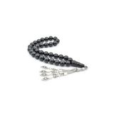 Küre Kesim İri Boy Oltu Taşı Tesbih 12 Mm