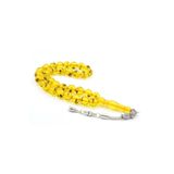 Küre Kesim Karınca Fosilli Toz Kehribar Tesbih 10 Mm