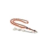 Küre Kesim Kokulu Bej Toz Kehribar Tesbih 10 Mm