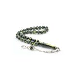 Küre Kesim Sarı Yeşil Beyrut Kehribarı Tesbih 10 Mm