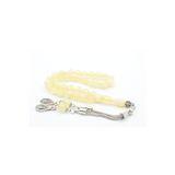 Küre Kesim Şeffaf Sarı Beyrut Kehribarı Tesbih 8 Mm