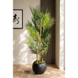 Küre Saksılı 170 cm Yapay Bambu Areka Ağacı
