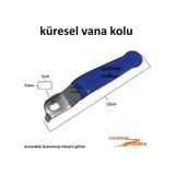 Küresel Vana Kolu Büyük 7X10 Kollu Vana Kolu Doğalgaz Vana