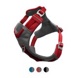 Kurgo Journey Air köpek koşum takımı, dolgulu göğüs kısmı ve saplı, 11-23 kg arası köpekler için, M beden, kırmızı/gri