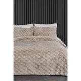 Kürk Yatak Örtüsü Yorgan Uyku Seti Çift Kişilik Çarşaflı Peluş Yumuşak Dolgulu Rody 4 Par - Çok Renkli - 100 x 100 cm