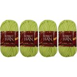 Kürkçü Han Boni Soft TYPE%100 Akrilik Örgü Ipi 35G 59M – 4'lü Paket (Toplam 140G 236M) – Yumuşak Dokulu, Şiş ve Tığ Uyumlu, Atkı Bere Bebek ve Amiguru - Çok Renkli