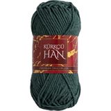 Kürkçü Han Çam Yeşili Pamuklu Makrome Punch Amigurumi Örgü İpi 100GR Yumuşak ve Dayanıklı