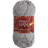 Kürkçü Han Cotton Comfort 100gr Pamuklu Makrome Punch Amigurumi Örgü İpi - Açık Gri