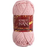 Kürkçü Han Cotton Comfort 100GR Pamuklu Makrome Punch Amigurumi Örgü İpi Bebek Pembesi Yumuşak ve Nefes Alabilir - Bebe Pembe
