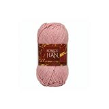 Kürkçü Han Cotton Comfort 100gr Pamuklu Makrome Punch Amigurumi Örgü İpi - Pudra Pembesi
