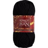 Kürkçü Han Cotton Comfort 100gr Pamuklu Makrome Punch Amigurumi Örgü İpi - Siyah