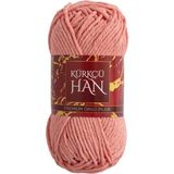 Kürkçü Han Cotton Comfort 100GR Pamuklu Makrome Punch İpi Pudra Pembesi Nefes Alabilir ve Esnek