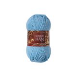 Kürkçü Han Dekor İpi Açık Mavi 100g 100m Akrilik İp | Punch, Çanta, Sepet, Dekor ve Amigurumi İçin Örgü İpi