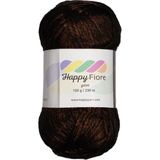 Kürkçü Han Happy Fiore Parlak Örgü İpi 100gr / 230mt | Yünlü El Örgü İpliği - Koyu Kahverengi