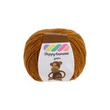 Kürkçü Han Happy Gurumi Soft Cotton Punch & Amigurumi İpi – 50 g (130 m) Yumuşak, Tüylenmez - Açık Kahverengi