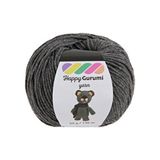 Kürkçü Han Happy Gurumi Soft Cotton Punch & Amigurumi İpi - 50 g (130 m) Yumuşak, Tüylenmez - Gri