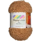 Kürkçü Han Happy Loopy Örgü İpi %100 Polyester Açık Kahverengi 100g 100m Kabarık ve Yumuşak