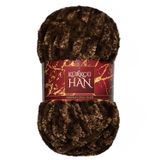 Kürkçü Han Jumbo Kadife 150gr 43m El Örgü İpi (Kahverengi Mix)