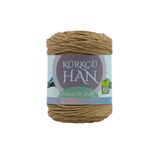 Kürkçü Han Premium Makrome Ipi 3mm 200gr 120m, %85 Rejenere Pamuk Örgü Ipi - Açık Kahverengi