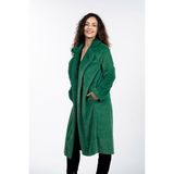 KürkZone Kadın Yumuşacık Peluş Kürk Kaban - 36 - 38 - Yeşil