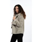 KürkZone Kadın Yumuşacık Peluş Kürk Kaban - 38 - 40 - Açık Mint
