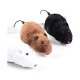 Kurmalı Kedi Oyuncağı – Tüylü Peluş Hareketli Fare, Eğlenceli ve Interaktif Kedi Eğitim Oyuncağı, Refleks Geliştirici, Sevimli Kedi Oyuncağı - 01-Mavi