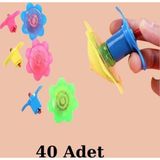 Kurmalı Topaç Çiçek Model (40 Adet)